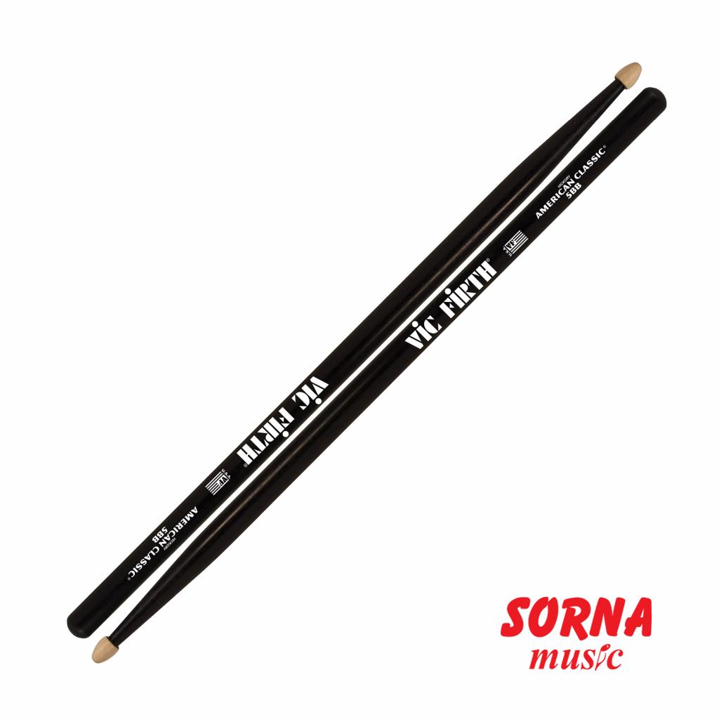 5367-Vic-Firth-5BB-Hickory-Nova-Black-Wood چوب درام ویک فرث مدل 5BB - Image 1