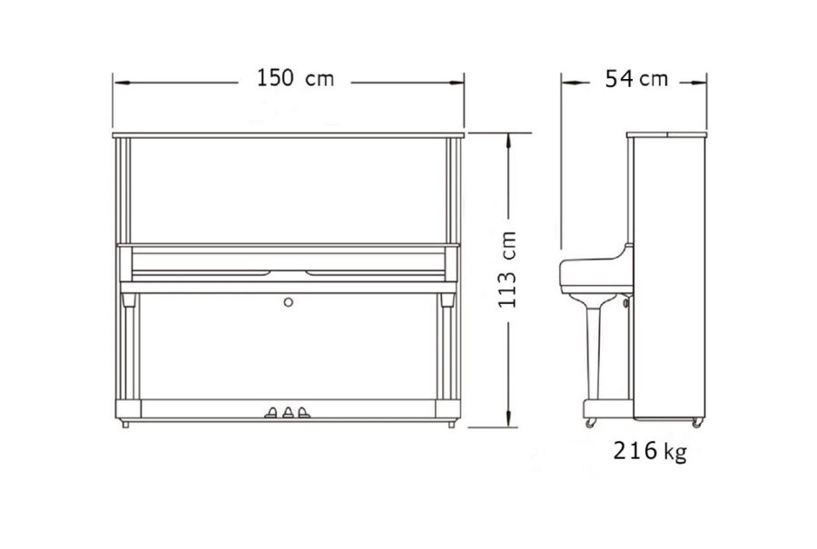 Yamaha JX113Tپیانوـ004